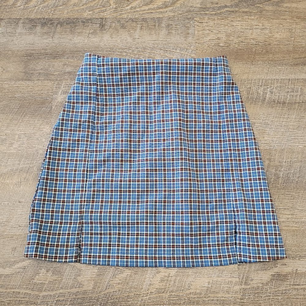 BRANDY MELVILLE | John Galt Plaid Cara Mini Skirt